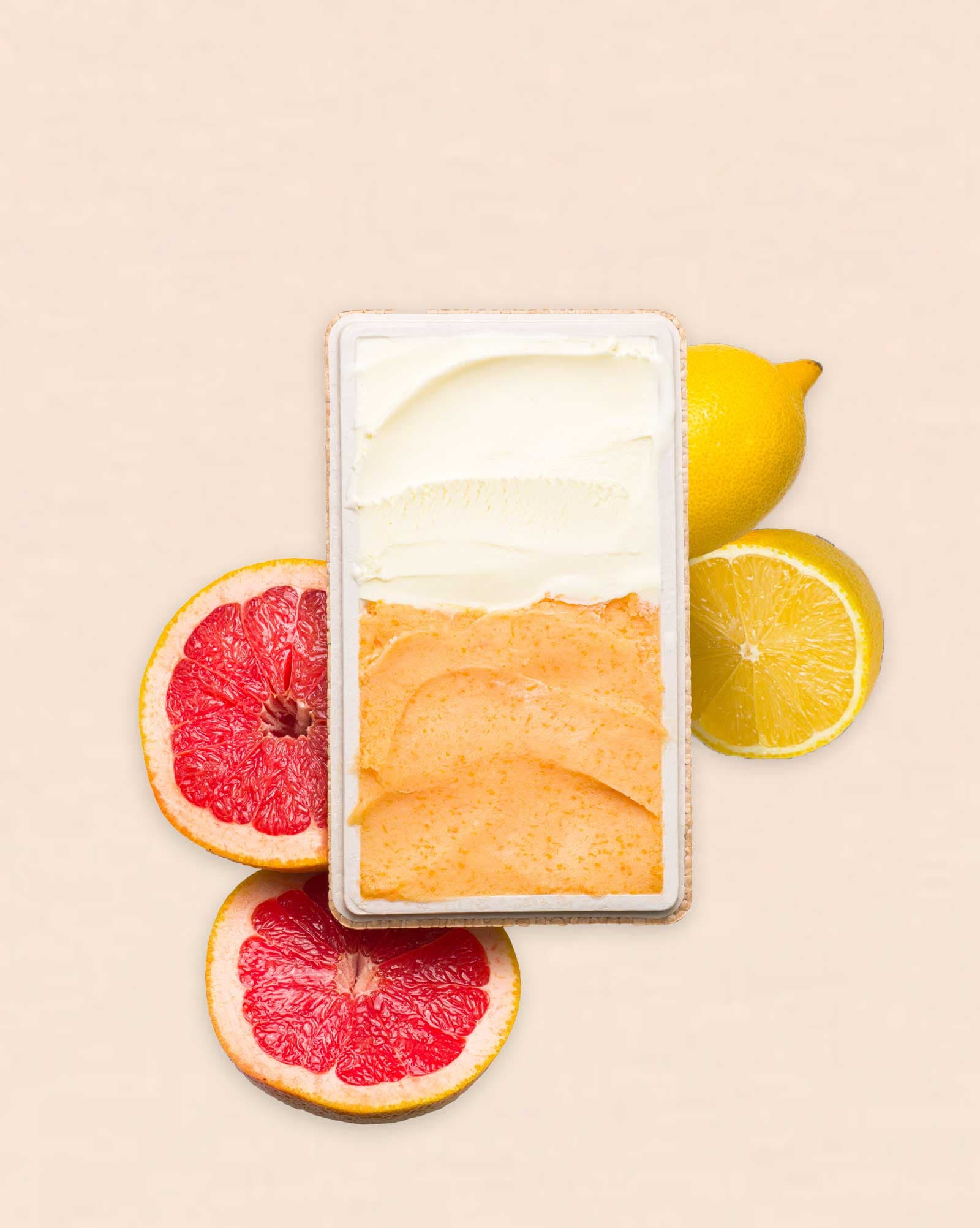 Lemon - Grapefruit & Vermouth Sorbets