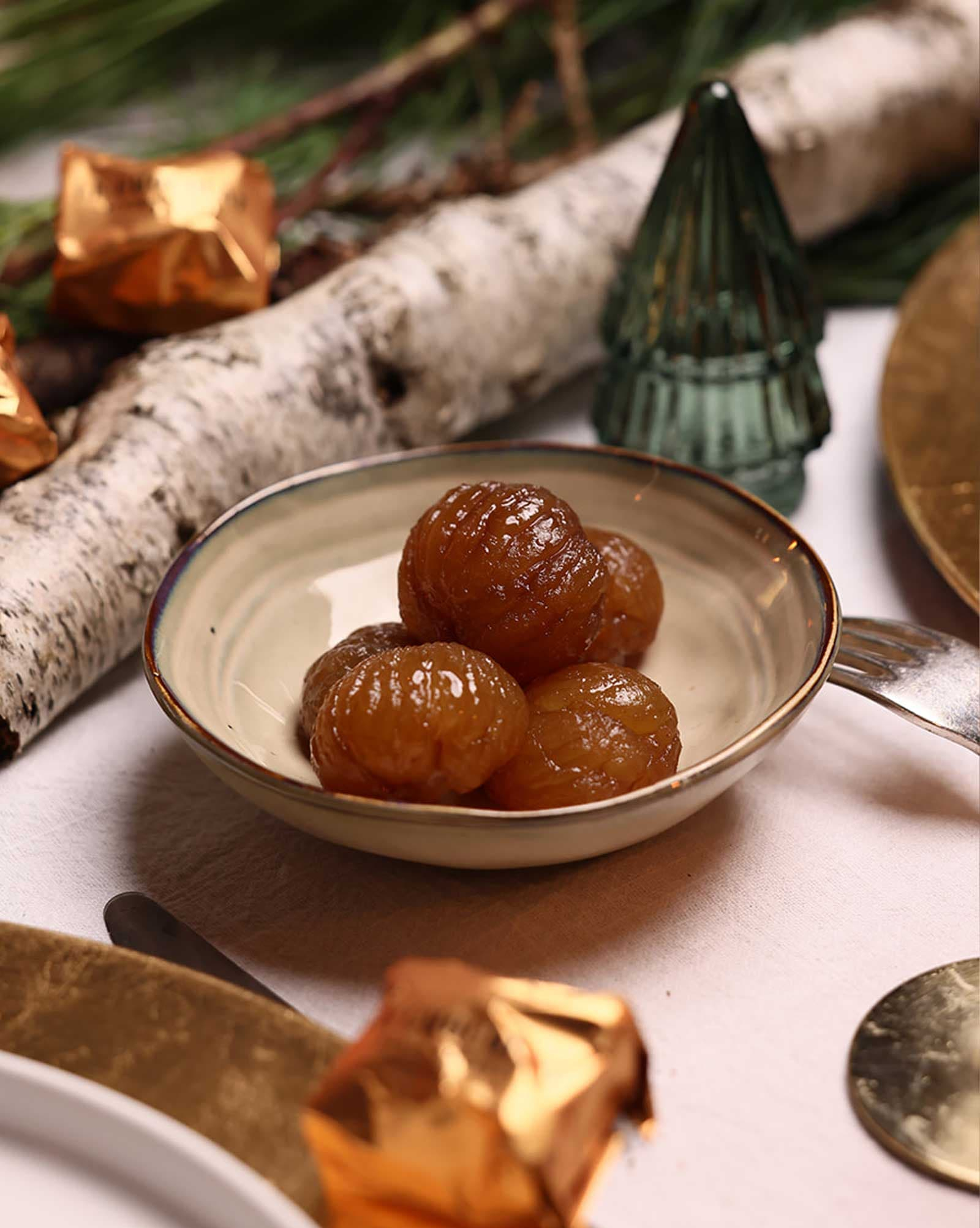 Marrons glacés infusés au cacao