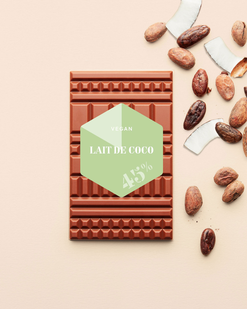 Chocolat vegan au lait de coco 80g